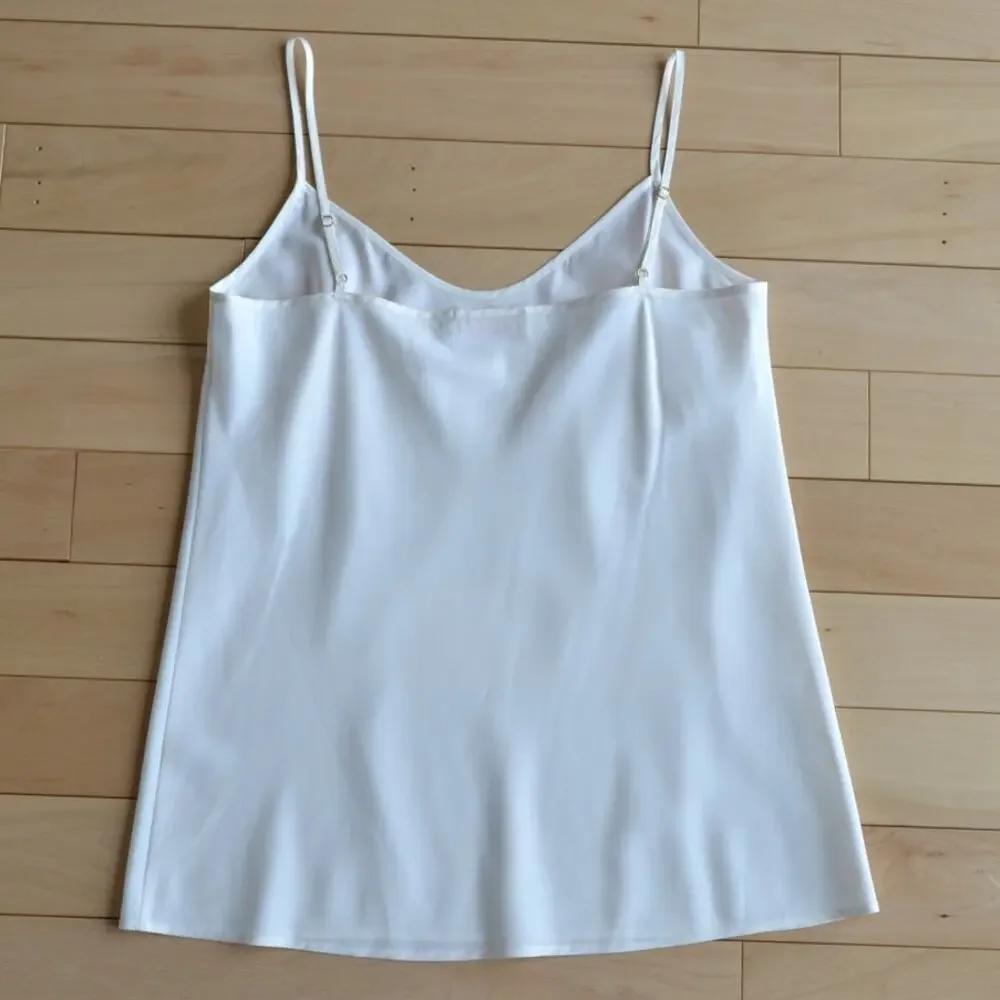 Tory Burch Silky Cream Blouse Tank Top Size 8